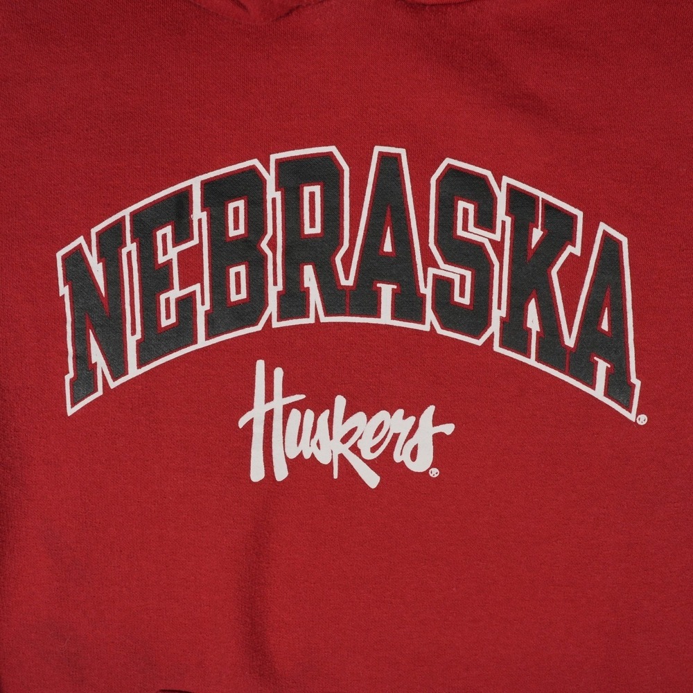 Nebraska Huskers Hoodie Mens Small Russell University of Nebraska Red Pullover‎ - Picture 2 of 9